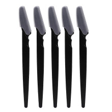 (5pcs, Black) Jikaix 5/10 kpl kulmakarvahöylä suojakannella monikäyttöinen kasvojenkuorintatyökalu naisille