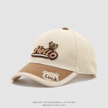(Style A)Kids Baseball Hat Adjustable Fit Breathable Corduroy Material Fall Play Outdoor