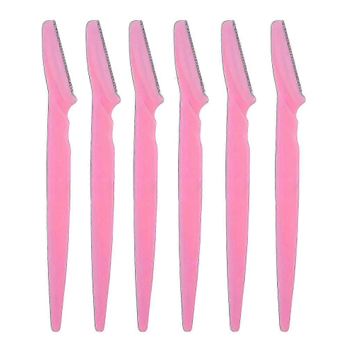 (5pcs, Pink) Ξυράφι φρυδιών Jikaix 5/10 τεμαχίων με προστατευτικό κάλυμμα πο