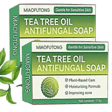 (2pcs) Sapone antimicotico per uomo e donna: sapone solido medicato antimicotico all'olio di tea tree - Extra