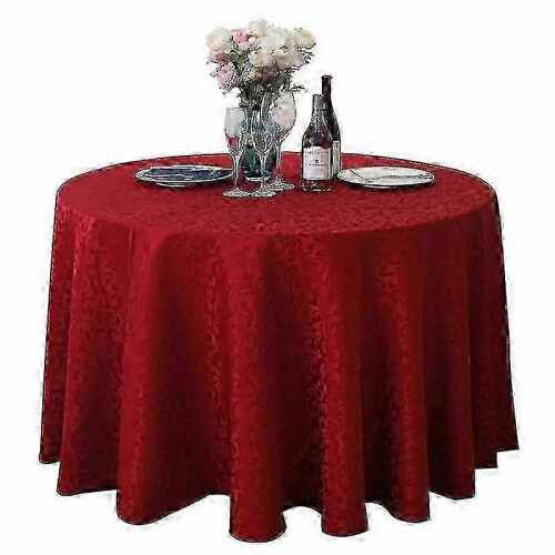 (Wine red) Ανθεκτικό τραπεζομάντιλο από πολυεστέρα για χρήση στην κ