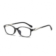 (400 Degree, Black) Unisex leesbril met anti-blauwlichtfilter, optische lenzen, sterkte +100 tot +400 graden.