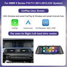 Multimedia Touchscreen 10.25 inch voor BMW 5 Serie F10 F11 CIC NBT Systeem, Draadloos Carplay en Android Auto