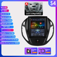 Hizpo 2din Android autoradio, S4-4G 32G-8core-4GA, met GPS, CarPlay en draadloos Android Auto voor Ford