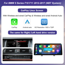Multimedia Touchscreen voor BMW 5 Serie F10 F11, 12.3 inch, Draadloos CarPlay en Android Auto