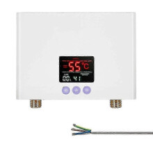 (White) Podgrzewacz wody przepływowy 3 kW, miniaturowy elektryczny podgrzewacz wody bez zbiornika, montowany