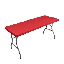 (183x76cm, red) Mantel plegable para mesa de picnic con protección impermeable para mesas de patio.