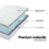 (Double) Ανώστρωμα στρώματος Giselle Memory Foam 7 ζωνών, 5cm, διπλά ανώστρωμα και προστατευτικά 4
