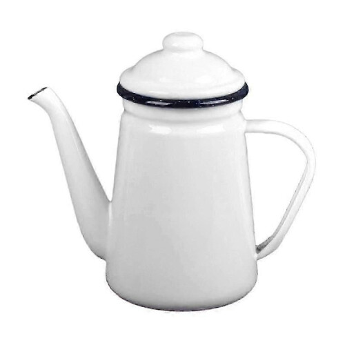 (White) Σμάλτο καφέ 1.1L βραστήρας καφέ ανθεκτικός παχύρρευστος