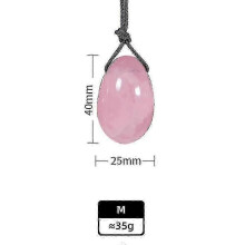 (1Pcs Pink Crystal M) 1 σετ φυσικό ροζ χαλαζία Yoni νεφρίτη αυγά θεραπευτικού κ