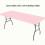 (243x76cm, pink) Πλενόμενο πτυσσόμενο προστατευτικό πανιού τραπεζιού πικνί 1
