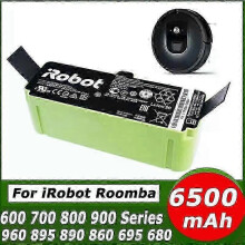 (6500mAh) Gäller originalbatteri för Irobot Roomba 14.4v 5200mah, Roomba 500, 600, 700, 800-serien dammsugare