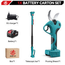 Elektrische snoeischaar, 201 cm, borstelloze motor, 45 mm takken, voor tuin en boomgaard