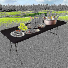 (120x58cm, grey) Mantel protector plegable lavable de primera calidad para mesas de picnic rectangulares de patio exterior.