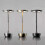 (silver) Waterproof Table Lamp Cordless USB Rechargeable Dimmable for Outdoor 1