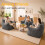 Dark Grey Corduroy Bean Bag Sofa With Backrest And Armrests 9