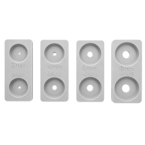 Silicone Liquid Nitrogen Spray Baffle with 8 Interchangeable Aperture Sizes (2-9mm),Flexible Cold Spray Nozzle Insert