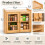 Bamboo Bread Bin Box Kitchen Countertop Storage 2