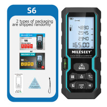 MILESEEY S6 Laser-Entfernungsmesser, 40m Messbereich, IP54 wasserdicht, elektronisches Lineal