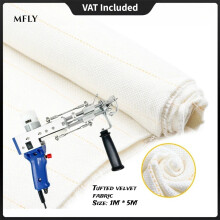 Tuftingdoek voor tufting gun, katoen-polyester mix, 5 meter lengte, met markeringsdraden voor DIY tapijt