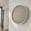 Beige Wall Clock w/ White Aluminium Rim 4