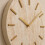 30cm Wall Clock in Travertine Effect w/ Gold Hands 6