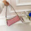 (Pink) Retro old flower baguette armpit bag shoulder crescent bag 1