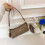 (Brown) Retro old flower baguette armpit bag shoulder crescent bag 1