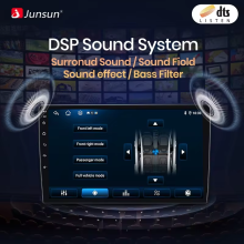 Junsun autoradio, V1 Pro (2GB 64GB)B, draadloze CarPlay en Android Auto, 2 DIN multimediasysteem voor Peugeot 307