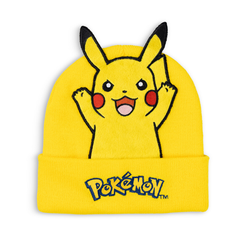 Pokémon Pokemon Beanie Hat (Unisex Kids Yellow)