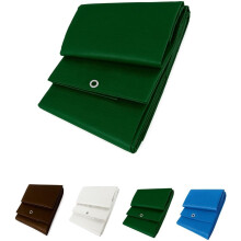 JARDIN202 toldo reforçado impermeável, lona multiusos com ilhoses metálicos, 2x3m, verde escuro