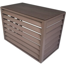 Capa de Proteção para Ar Condicionado Exterior em Alumínio, Grade de Privacidade para Jardim e Terraço