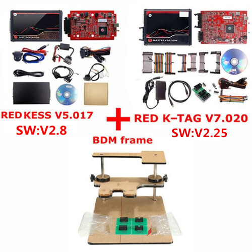 Kess ECU Chip Programmierer, K-Suite V2.80 EU Rot, Online-Version für Auto, LKW und Traktor