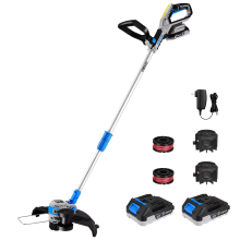 DEKOPRO 2-in-1 accumaier, 20V, 30 cm snijpad, inclusief 2 accu's en oplader voor gazon en tuin