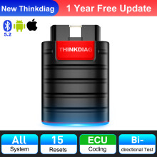 THINKCAR Thinkdiag OBD2-Scanner, Autodiagnosetool für alle Systeme, mit ECU-Codierung, Aktivtest und 15 Reset-Funktionen