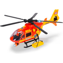 Dickie Toys Helicóptero de Resgate Airbus H145, 36 cm, com luz e som, com acessórios para crianças a partir de 3 anos
