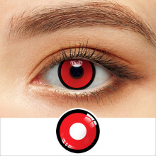 UYAAI lentes de contacto de color, lote de 2 unidades, rojo, para cosplay y Halloween