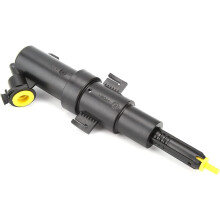 Bocal de lavagem de faróis telescópico ABS, preto, para BMW E46 M3, 61678362823