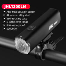 ROCKBROS luz LED inteligente para bicicleta, 1000 lúmenes, 4000mAh, 5 modos, sensor de vibración y luz, aleación de aluminio