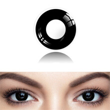 UYAAI lote de 2 lentes de contacto de color negro para cosplay y Halloween