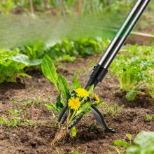 (Five-pack) Standing Weed Puller Tool, Manual Garden Weed Removal with Root Puller, Detachable Design