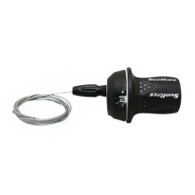 Fiets handvat VTT rechts - SUNRACE - Twist Gripshift M21 5V - 5 versnellingen - Draai handvat - Zwart