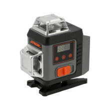 Niveau - cordeau - fil a plomb - jalon - mire - poudre de tracage Toya STHOR Laser Vert 16 Lignes 4D avec Accessoires