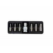 "Douilles - Aufsätze Awtools Sechskantaufsatz 7 Teile 4-12 mm + Adapter BL AW35112BL"