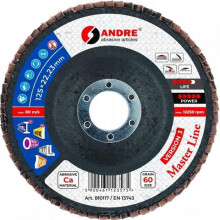 Andre - 810117 - LAMELLIKIEKKO ANDRÃ 125 mm P 60 KERAMIIKKAMASTER LINE VERSIO III