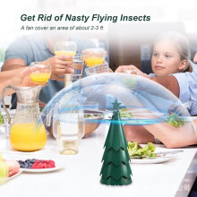 (3 pack) Low Speed Flash Strip Fly Swatter, Telescopic Fly Fan for Indoor Outdoor, Christmas Tree Fly Catcher