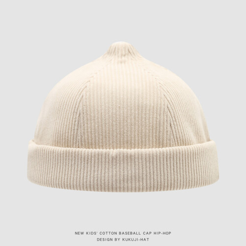 (Beige)Unisex Children Hat With Pattern And Windproof Design For Fall Winter Season