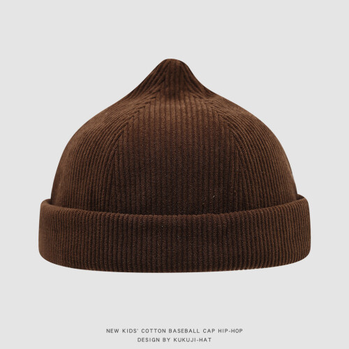(Brown)Unisex Children Hat With Pattern And Windproof Design For Fall Winter Season