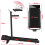 Black Q2-2 Treadmill With Handrails 3.0HP Incline APP Control 11