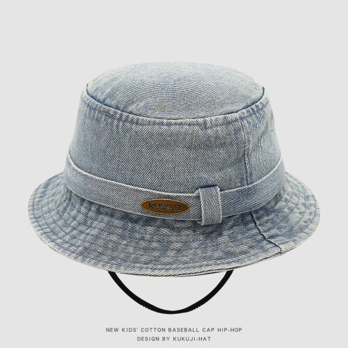 (Style D)Blue Deniids Fisherman Cap Sun Blocking Breathable Fabric Wind Design Resistant